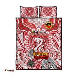 sydney swans naidoc week 2024 quilt bed set mascot football dt02