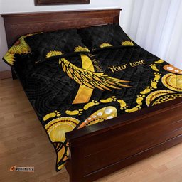Be Bold Go Gold Aboriginal Ribbon Childhood Personalised Quilt Bed Set