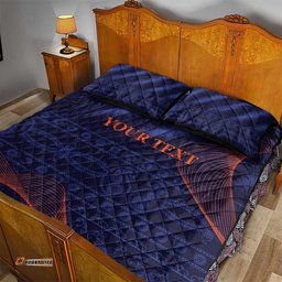 Custom India Cricket Quilt Bed Set Go Men In Blue Sporty Version