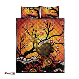 Keeper Of The Rainforest Cassowary Quilt Bed Set Aboriginal Art