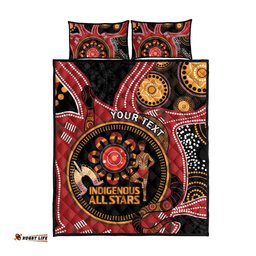 Custom Australia Indigenous Rugby Quilt Bed Set 2024 Aboriginal All Stars