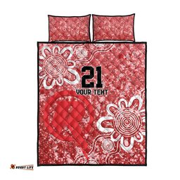 Australian Renegades Cricket Custom Quilt Bed Set Minimalism Aboriginal