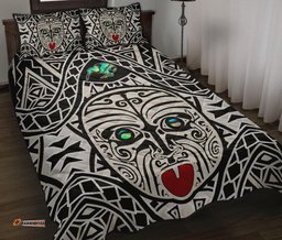 Integrity Maori Ta Moko Quilt Bed Set Kiwi and Paua