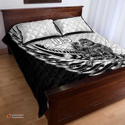 New Zealand Kiwi Rugby Custom Quilt Bed Set Go Champions Maori Pattern