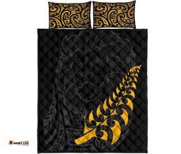 New Zealand Maori Lion Rugby Quilt Bed Set 01