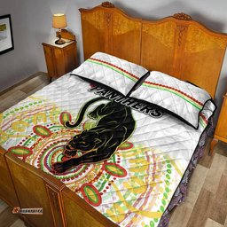 Penrith Panthers ANZAC Quilt Bed Set Indigenous Vibes White