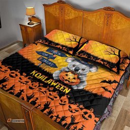 Happy Koalaween Quilt Bed Set Koala Ghost Trick or Treat