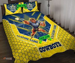 Nrl North Queensland Cowboys Quilt Set Mascot Personalised