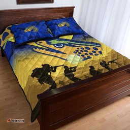 Custom Personalised Parramatta Eels ANZAC Quilt Bed Set Simple Style Blue