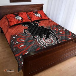 Custom Personalised St. George Illawarra Dragons ANZAC Quilt Bed Set Indigenous Vibes Red