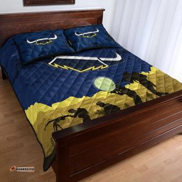 North Queensland Cowboys ANZAC Quilt Bed Set Simple Style Blue