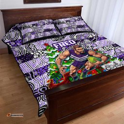 Freo Football Merry Christmas Quilt Bed Set Indigenous Australian Art
