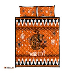 Custom Giants Football Quilt Bed Set Christmas Vibe 09