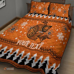 Custom Giants Football Quilt Bed Set Christmas Vibe 09