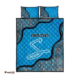 Custom Adelaide Strikers Quilt Bed Set Indigenous Art Grunge Style