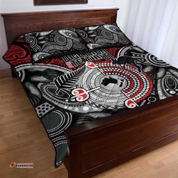 Aotearoa and Australia Quilt Bed Set New Zealand Honour The Treaty Ake!Ake!Ake!