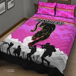 Penrith Panthers ANZAC Quilt Bed Set Simple Style Pink