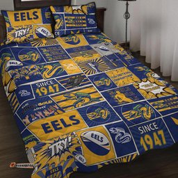 Parramatta Eels Quilt Bed Set - Team Of Us Die Hard Fan Supporters Comic Style