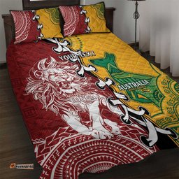 Mate Ma'a Tonga Vs Australia Rugby Personalised Quilt Bed Set Special Mascots