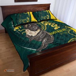 Australia Day Quilt Bed Set Koala Aboriginal Art
