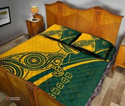 Australia Quilt Bed Set Australian Kangaroo and Aboriginal Patterns