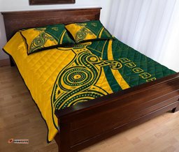 Australia Quilt Bed Set Australian Kangaroo and Aboriginal Patterns