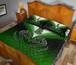 Quilt Bed Set NZ Maori Manaia Green