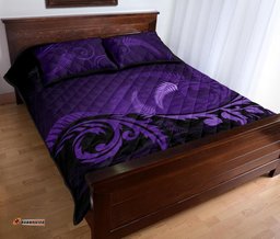 New Zealand Silver Fern Quilt Bed Set Purple 01
