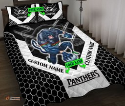 Nrl Penrith Panthers Quilt Set Mascot Personalised