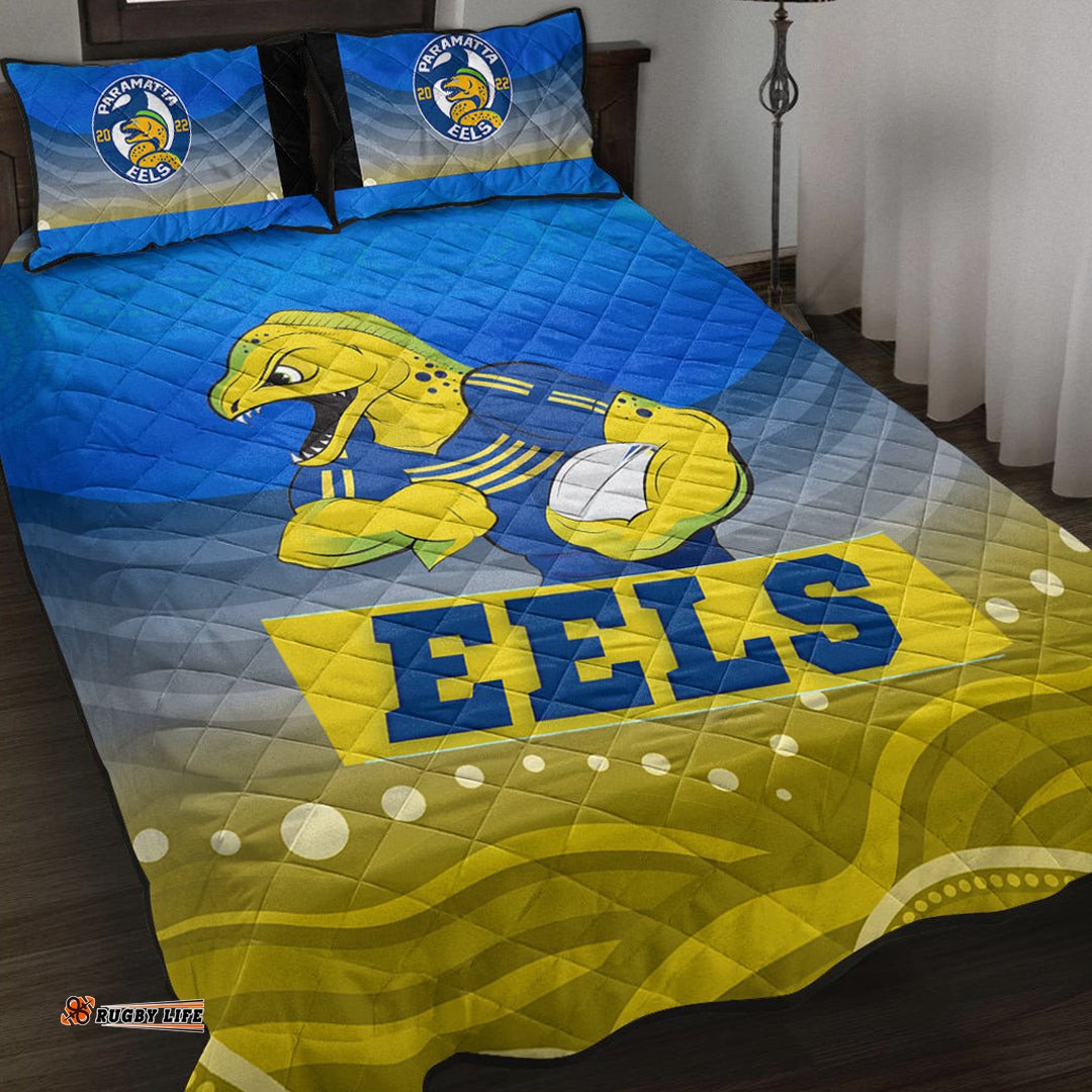 Vibe Hoodie Quilt Bed Set Parramatta Eels Quilt Bed Set