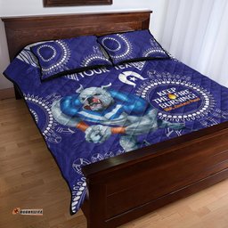 Custom NRL Bulldogs NAIDOC Week Quilt Bed Set Keep The Fire Burning Indigenous Art