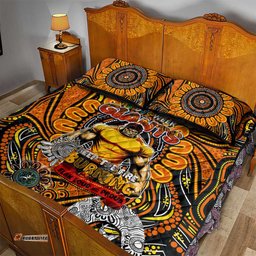 GWS Giants NAIDOC Week 2024 Quilt Bed Set Mascot Football