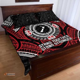 Aotearoa Proud To Be Maori Quilt Bed Set New Zealand Fight Together