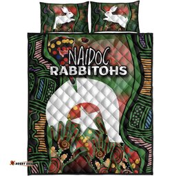 NAIDOC Rabbitohs Quilt Bed Set Torres Strait Islanders