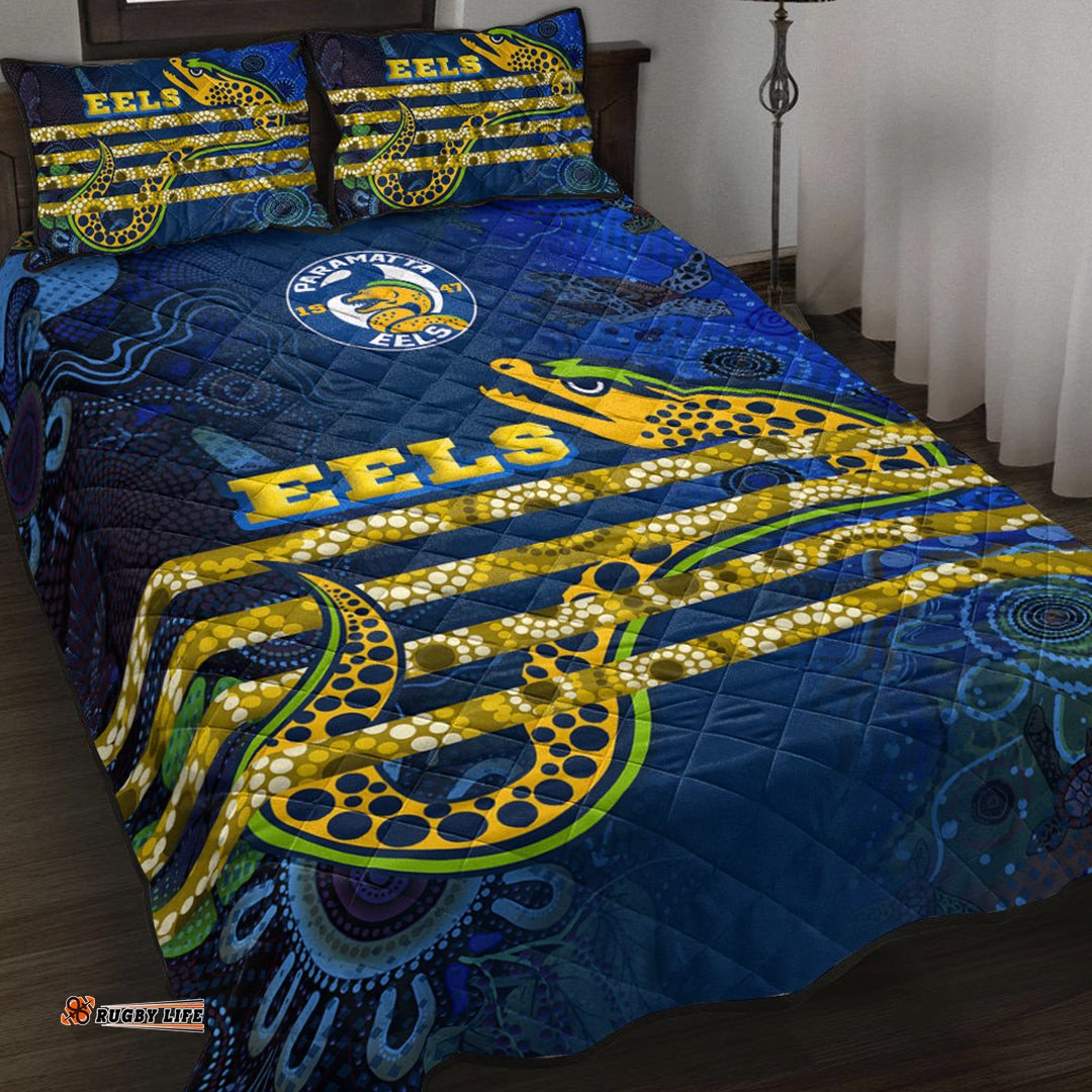 Vibe Hoodie Quilt Bed Set Parramatta Eels Style Quilt Bed Set