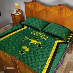 Australia Day 26 January Personalised Quilt Bed Set With National Color