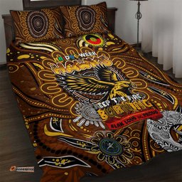 Hawthorn Hawks NAIDOC Week 2024 Quilt Bed Set Mascot Football