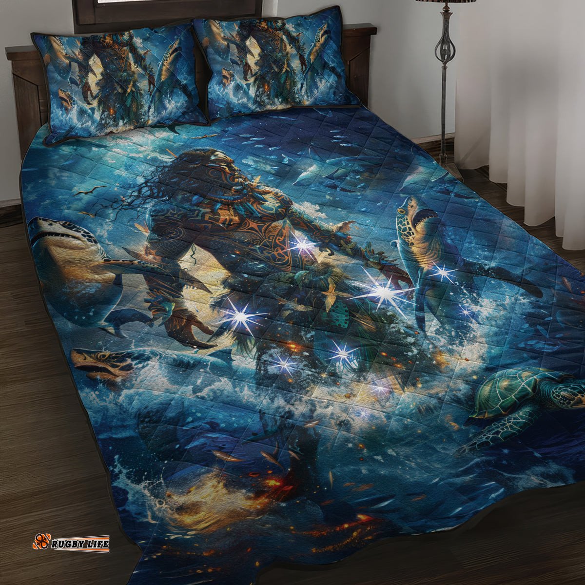 New Zealand Matariki Waita Quilt Bed Set The Way Of The Water