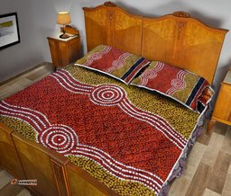 Quilts Bed Set Aboriginal Dot Style