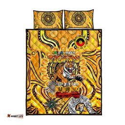 Richmond Tiger NAIDOC Week 2024 Quilt Bed Set Mascot Football