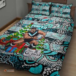 Power Football Merry Christmas Quilt Bed Set Indigenous Australian Art