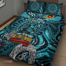 Port Adelaide Power NAIDOC Week 2024 Quilt Bed Set Mascot Football