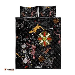 Lizard Aboriginal Australia Quilt Bed Set
