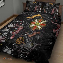 Lizard Aboriginal Australia Quilt Bed Set