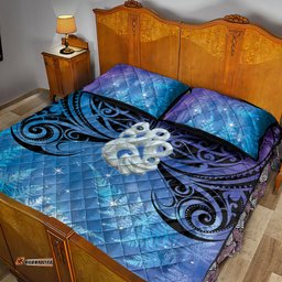 New Zealand Matariki Quilt Bed Set Aotearoa Maori New Year Manaia Galaxy Vibes