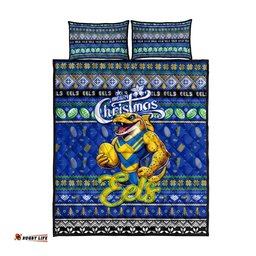 Eels Rugby Xmas Quilt Bed Set Australia NRL Mascot