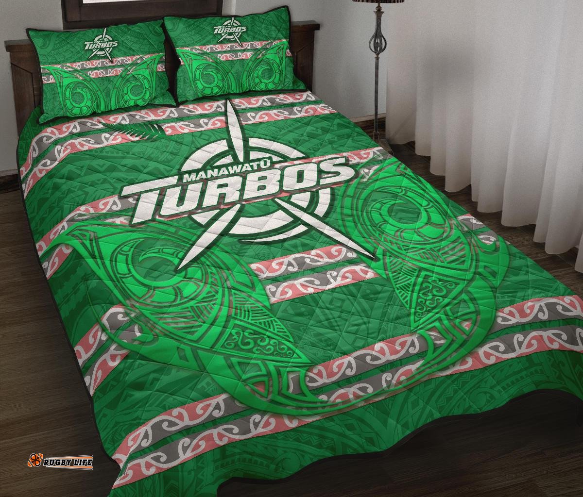 Manawatu Turbos Quilt Bed Set Maori Vibes
