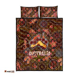 Animal Australia Aboriginal Art Quilt Bed Set