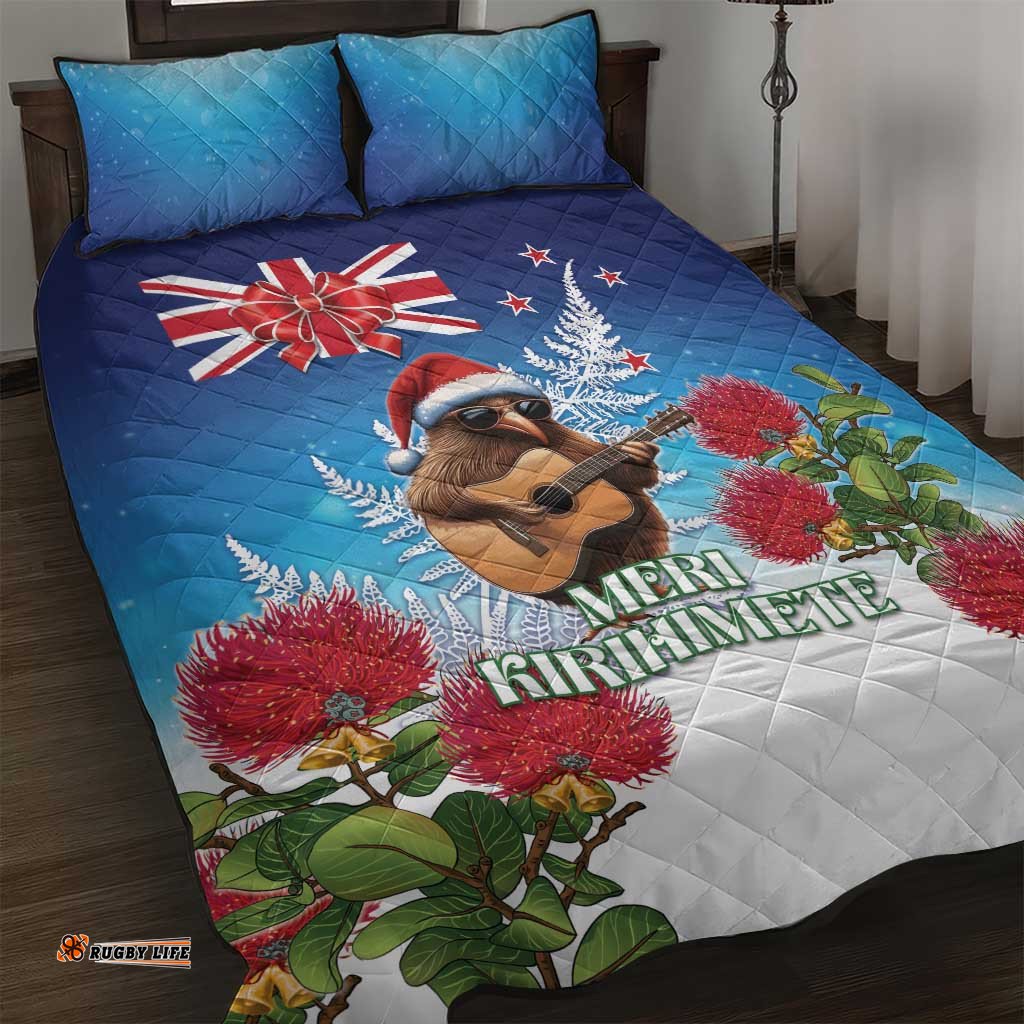 New Zealand Kiwi Christmas Quilt Bed Set Xmas Vibe