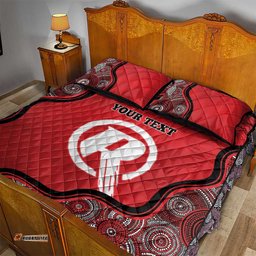 Custom Melbourne Renegades Quilt Bed Set Indigenous Art Grunge Style